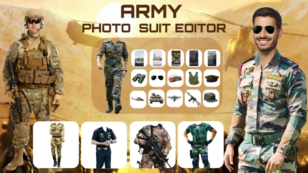 Army Photo Suit Editor ArmyMan 1.6 Screenshot