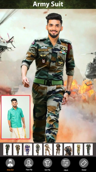 Army Photo Suit Editor ArmyMan 1.6 Screenshot