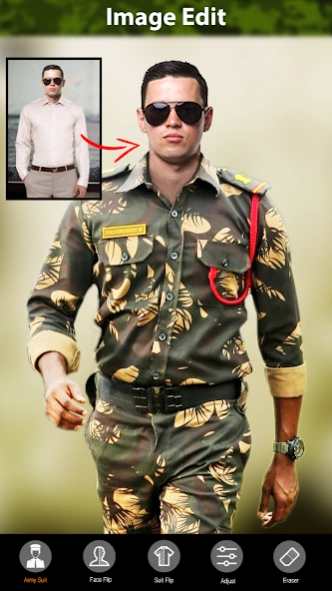 Army Photo Suit Editor ArmyMan 1.6 Screenshot