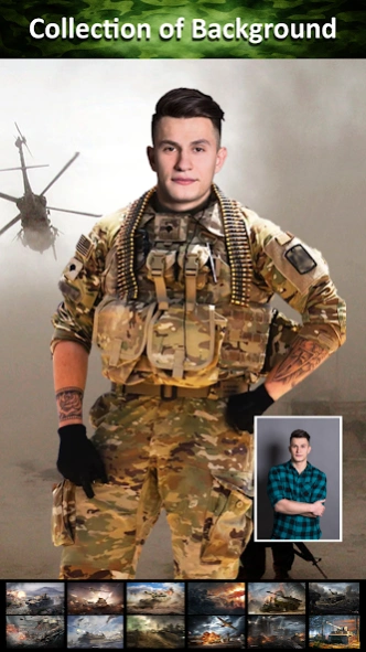 Army Photo Suit Editor ArmyMan 1.6 Screenshot