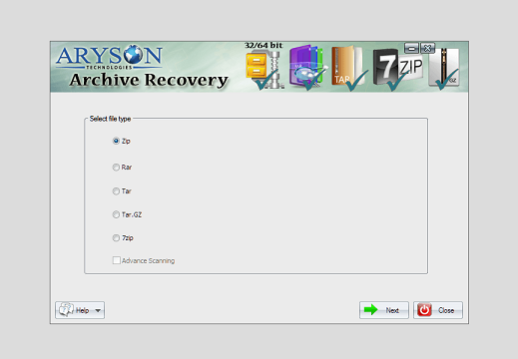 Aryson Archive Recovery 17.0 Screenshot