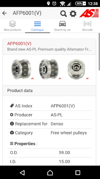 AS-PL Catalogue  Screenshot