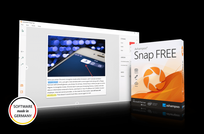 Ashampoo Snap FREE 15.0.7 Screenshot