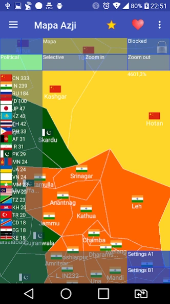 Asia Map 1.35.1 Screenshot