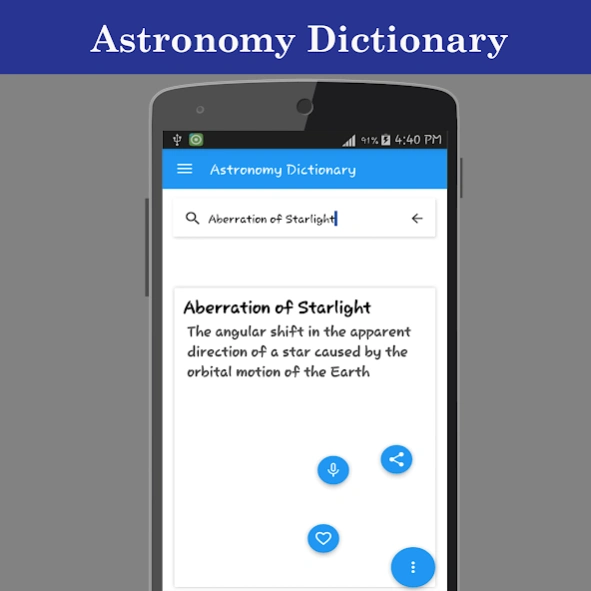Astronomy Dictionary  Screenshot