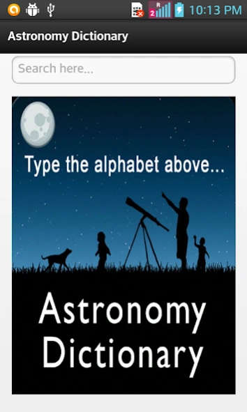Astronomy Dictionary  Screenshot
