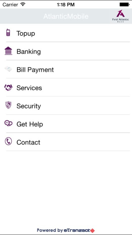 AtlanticMobile 1.2 Screenshot