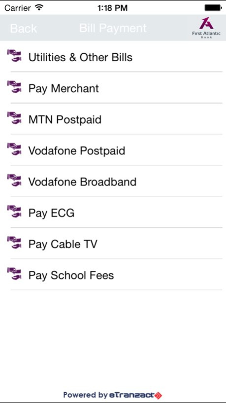 AtlanticMobile 1.2 Screenshot