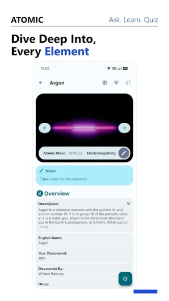 Periodic Table - Atomic 5.0.3m Screenshot