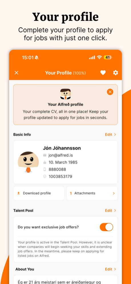 Alfred - Job search 4.0.7 Screenshot