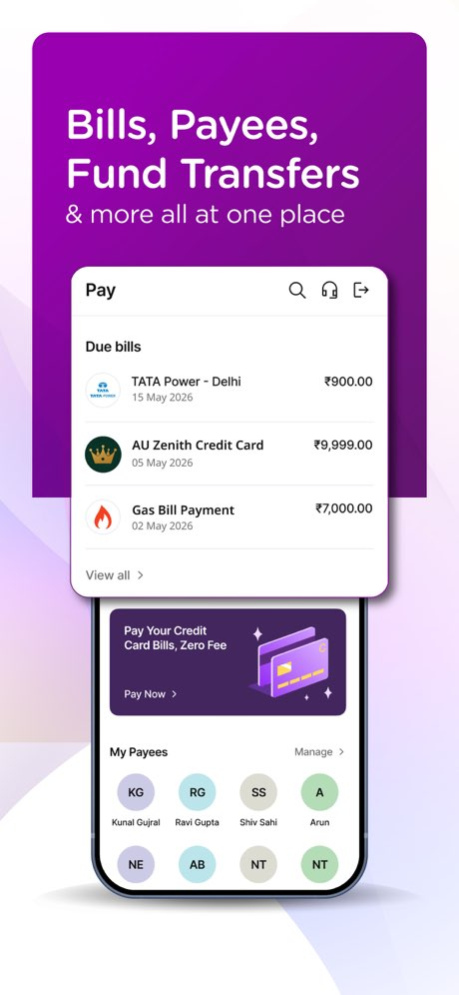 AU 0101: Mobile Banking App 21.9.196 Screenshot