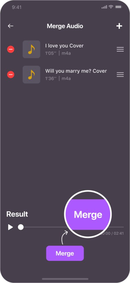 Audio editor - Mp3 cutter 1.1 Screenshot