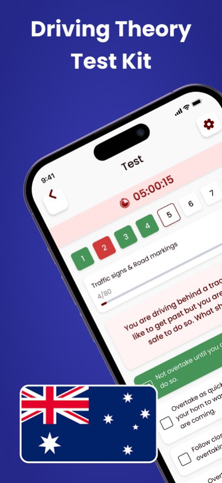 AUS Driving Theory Test - 2025 1.5 Screenshot