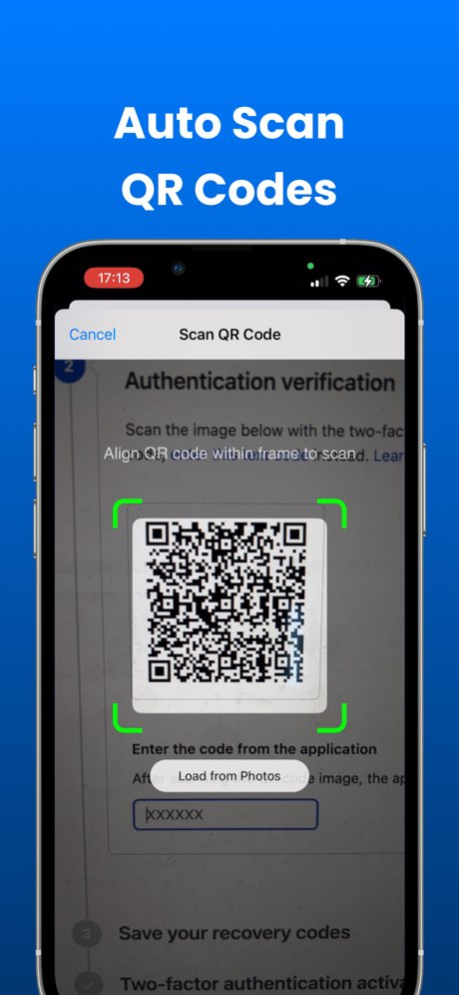 Authenticator + 2FA 1.0.1 Screenshot