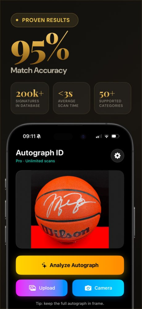 Autograph Identifier: AI Value 2.1 Screenshot