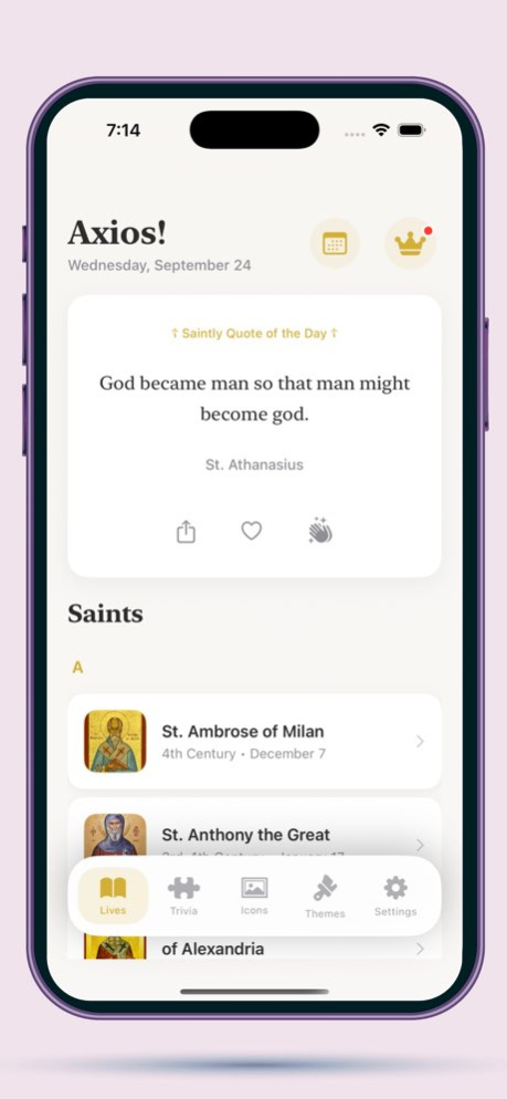 Axios! Life of the Saints 1.4.4 Screenshot