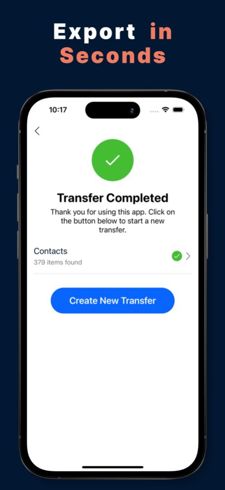 Contacts: MC backup & Exporter 1.0.9 Screenshot