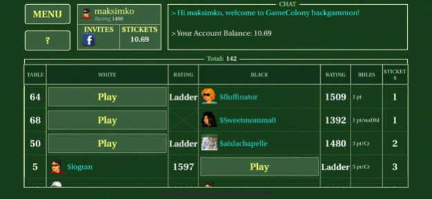 Backgammon Live 2.13.13 Screenshot