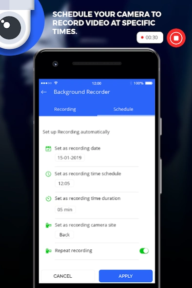 Background Video Recorder  Screenshot
