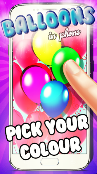 Balloons in phone 1.0 Screenshot