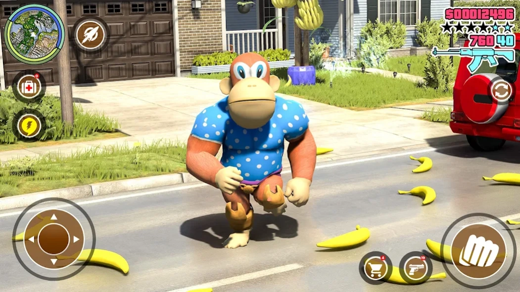 Banana King Fight Gorilla game 1.0.17 Screenshot