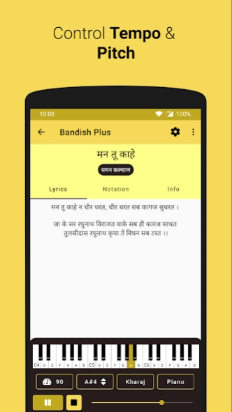 Bandish Plus - Raag Notation  Screenshot
