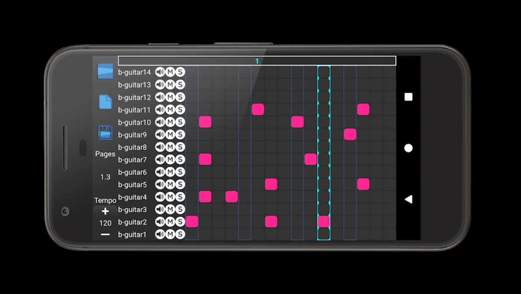 Bass Guitar Drum Machine. Crea 1.1 Screenshot