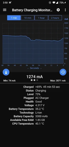 Battery Monitor Pro 1.15 Screenshot