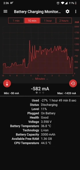 Battery Monitor Pro 1.15 Screenshot