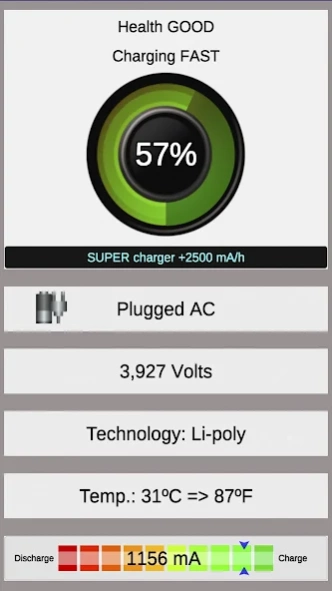 Battery doctor - battery amper  Screenshot