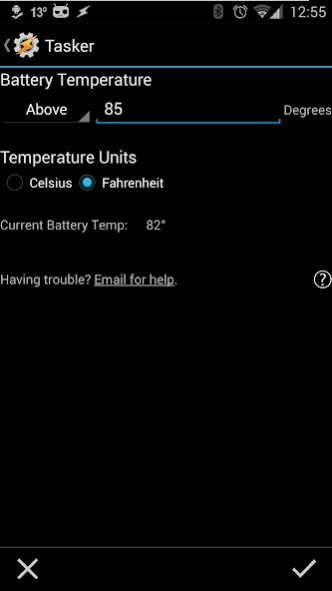 Battery Temp - Tasker Plug-In 1.0.0 Screenshot