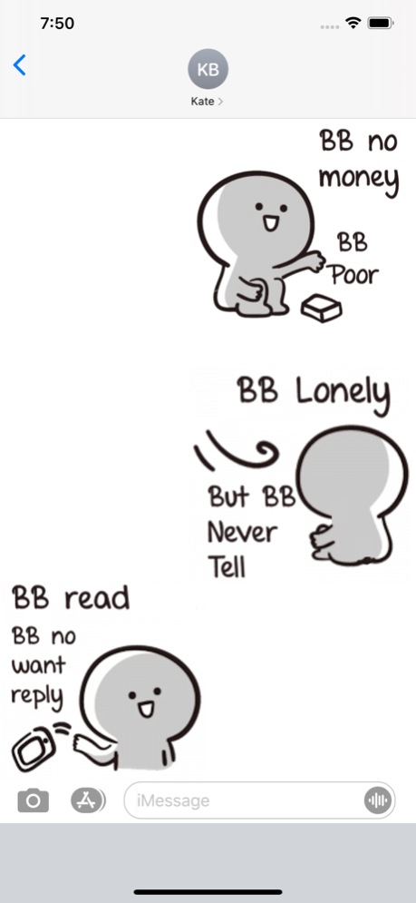 BB Never Tell Sticker Screen Shots 1
