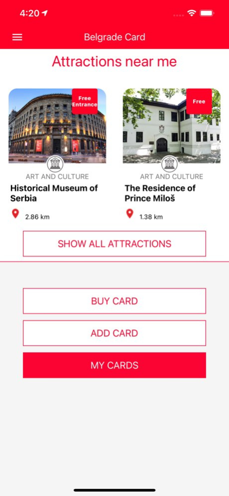 Belgrade Card  Screenshot