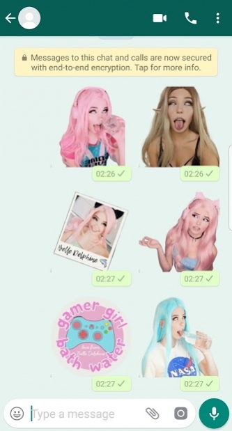 Belle Delphine Stickers for WhatsApp 2.9 Snapshots 1