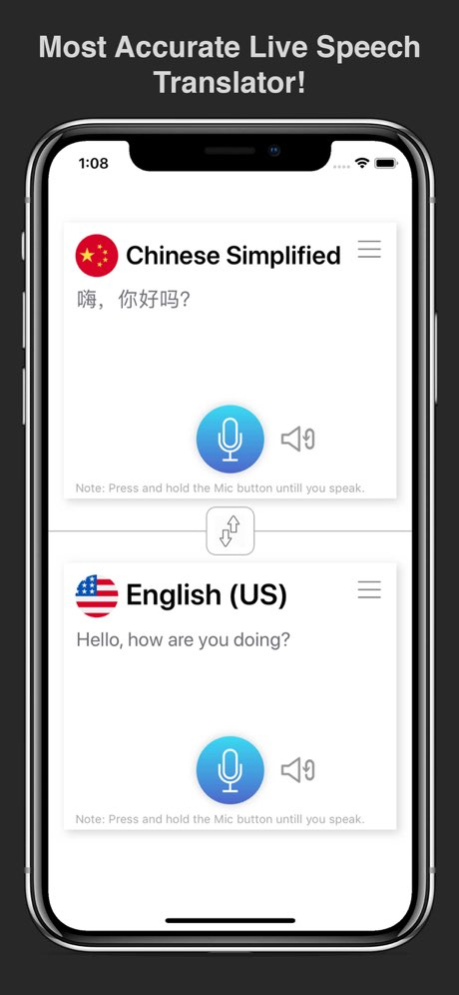 Best Live Voice Translator 1.5 Screenshot