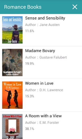 Romance Books  Screenshot