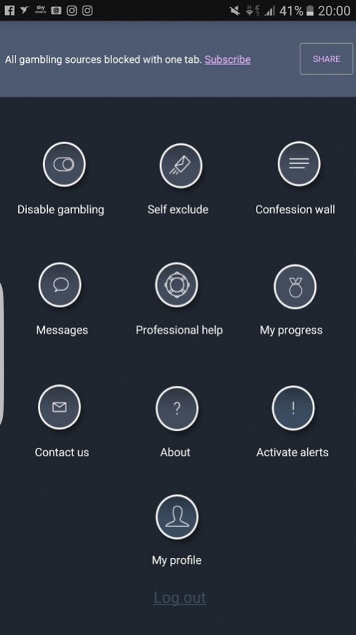 BetPrevent Gambling Help 365 11.0 Screenshot