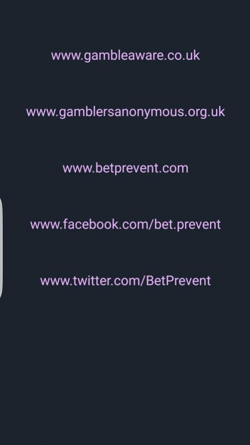 BetPrevent Gambling Help 365 11.0 Screenshot