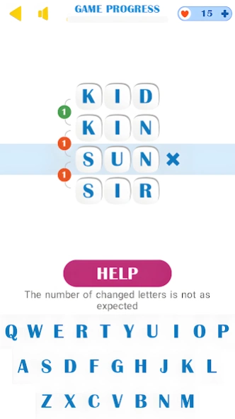 Between the Words: Word Ladder  Screenshot