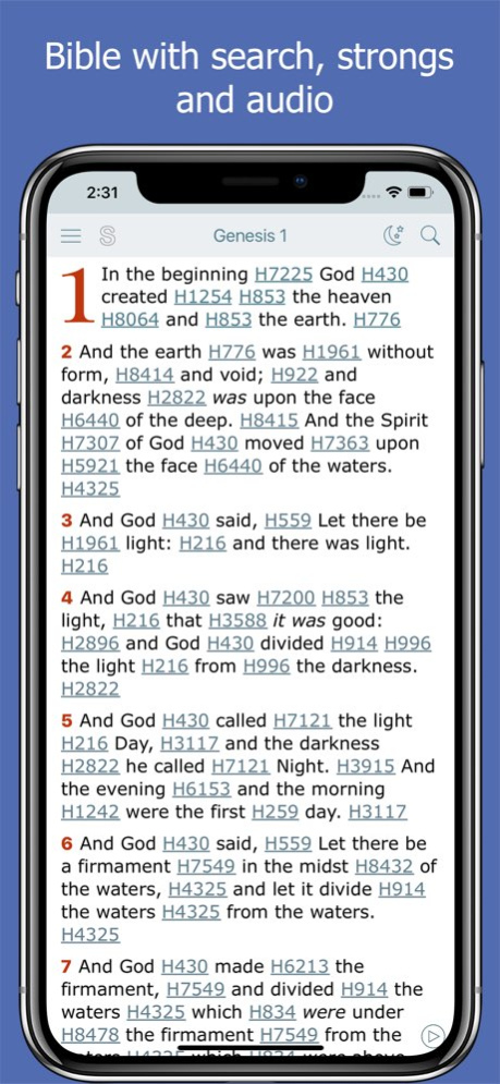 Bible and Strong’s Concordance 7.9.3 Screenshot
