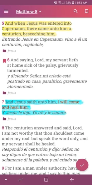 Bible English Spanish Offline 18.1 Screenshot