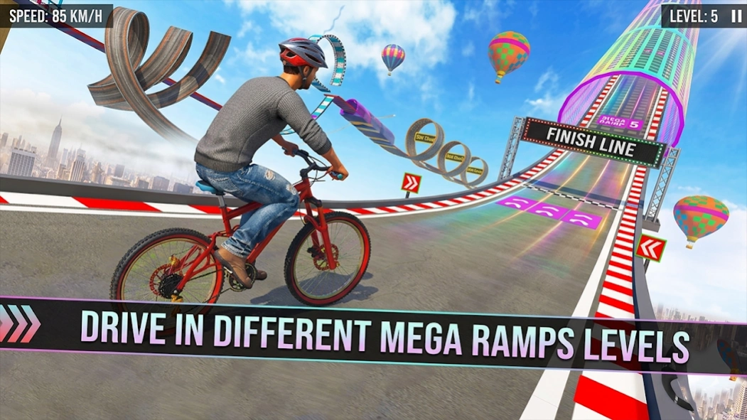 BMX Bicycle Stunt: Mega Ramp 2.8 Screenshot