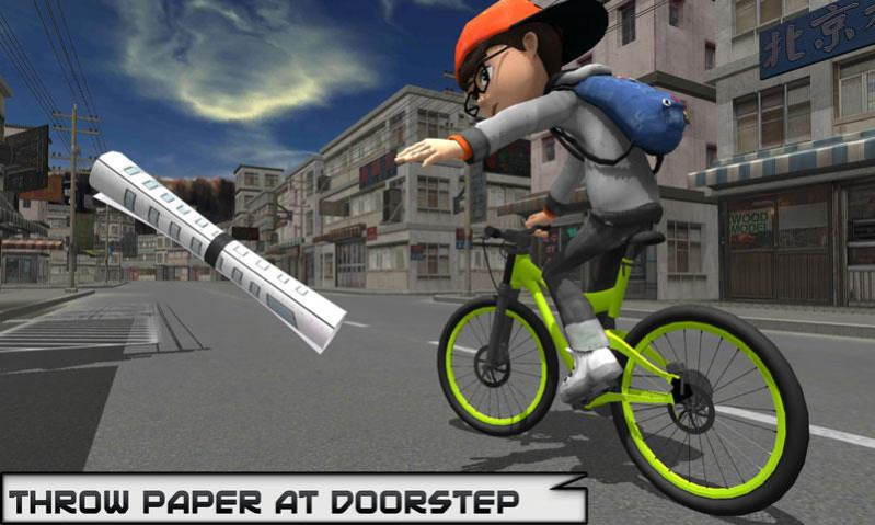 BMX Bicycle Paper Delivery boy 1.1 Screenshot