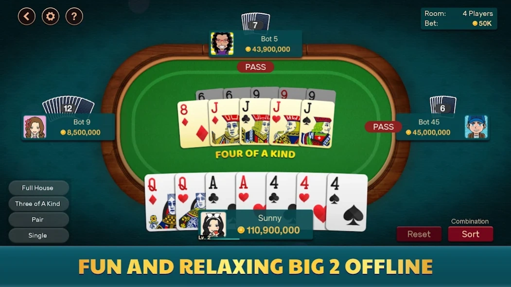 Big 2 Offline - Pusoy Dos 2.1.3 Screenshot