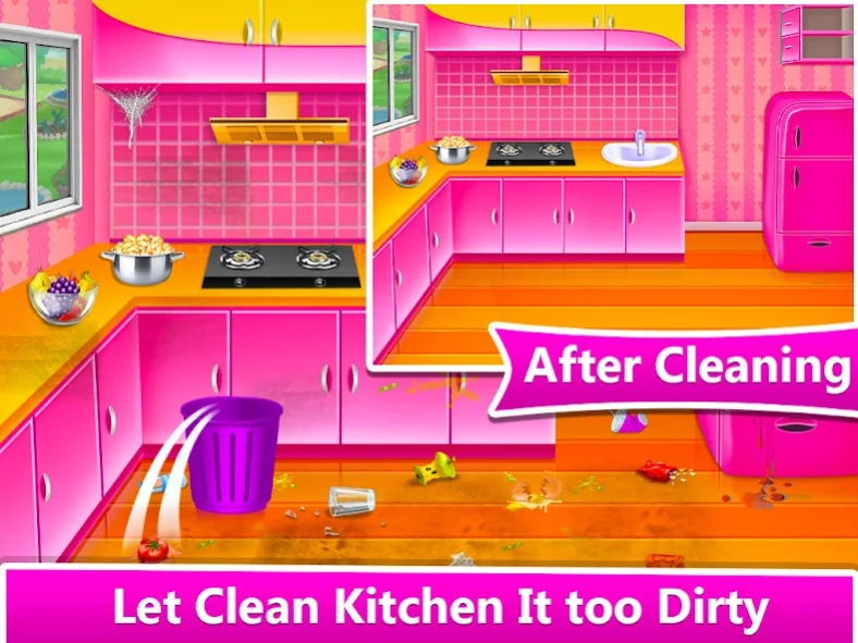 Big House Cleaning Girls Games 1.0.6 Screenshot