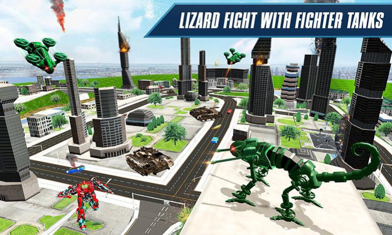 Drone Robot Lizard Robot Game 1.4.1 Screenshot