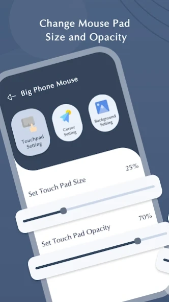 Big Phone Mouse - Big Cursor 1.5 Screenshot