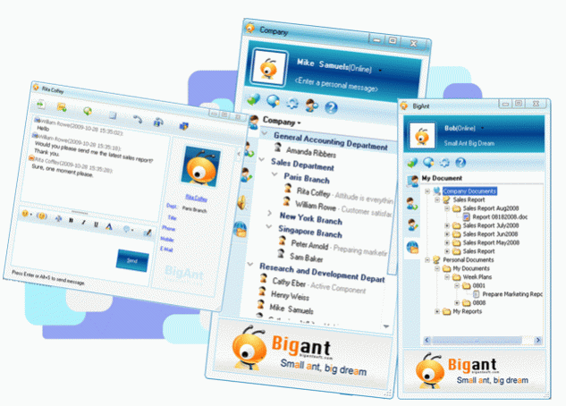BigAnt Corporate Instant Messenger 2.92 Screenshot