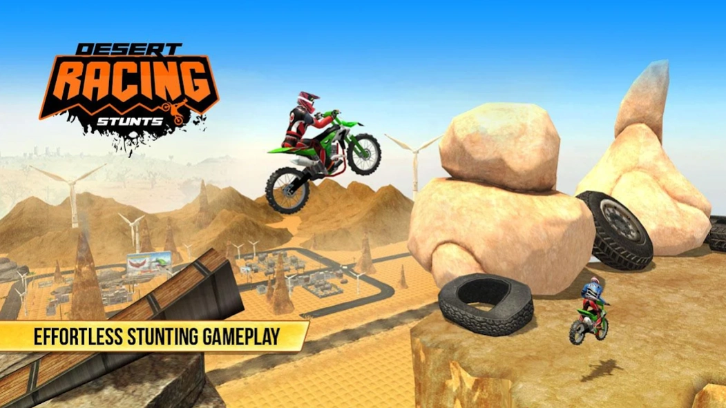 Desert Bike Stunts Racing Game 4.7 Screenshot