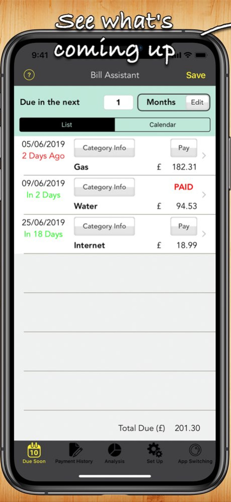 Bill Assistant Pro 4.38 Screenshot